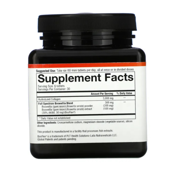 Колаген + Босвеллія, для суглобів, Joint, Collagen + Boswellia, Youtheory, 180 міні-таблеток