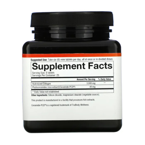 Колаген + кераміди для шкіри, Skin, Collagen + Ceramides, Youtheory, 150 міні таблеток