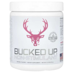 Предтренировочный комплекс без стимуляторов, Bucked Up Pre Workout, ускоренное восстановление, с экстрактом оленьих рогов, вкус розовый лимонад, 321 г