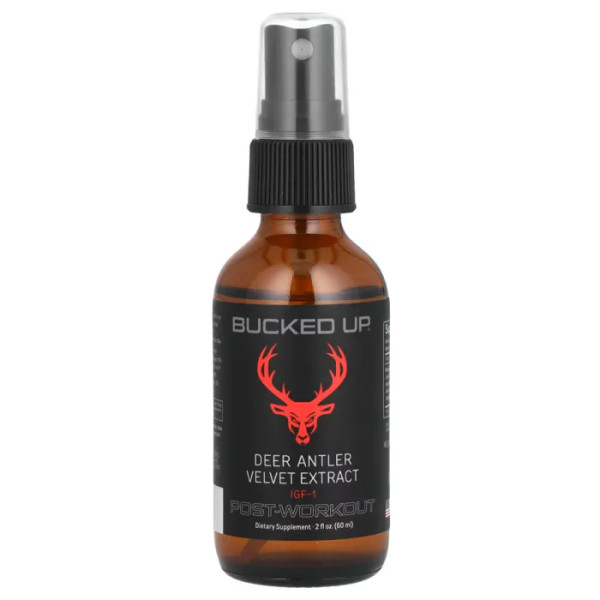 Оленячі роги, Deer Antler Spray, Bucked Up, спрей після тренування, 60 мл
