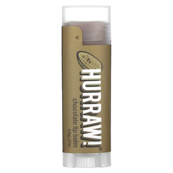 Бальзам для губ, Lip Balm, Hurraw!, шоколад, 4.8 г