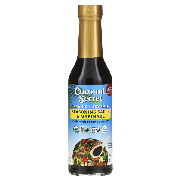 Кокосовий соус з амінокислотами, Coconut Aminos, Coconut Secret, без сої, органік, 237 мл