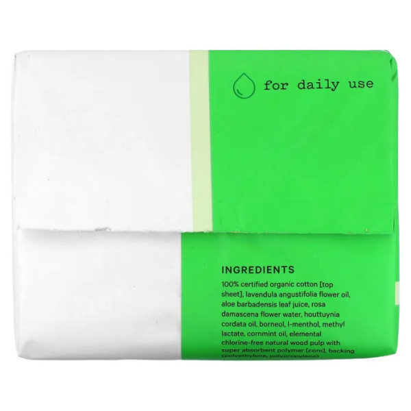Прокладки з 100% органічної бавовни, 100% Organic Cotton Cover Heavy Flow Liners, The Honey Pot Company, щільні, з рослинною основою, 20 шт