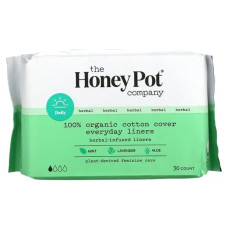 Щоденні органічні прокладки на травах, The Honey Pot Company Organic Everyday Herbal-Infused Pantiliners, 30 шт