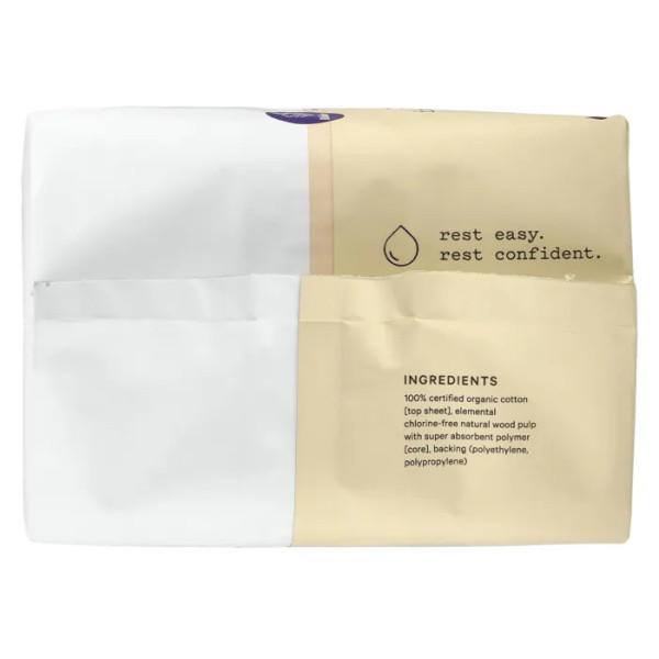 Прокладки з органічної бавовни, Non-Herbal Cotton Pads With Wings, The Honey Pot Company, нічні, при органічному нетриманні, з крильцями, 16 шт