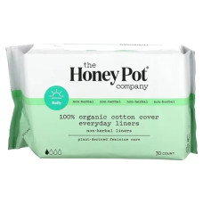 Щоденні прокладки органічні без трав, The Honey Pot Company Organic Everyday Non-Herbal Liners, 30 шт