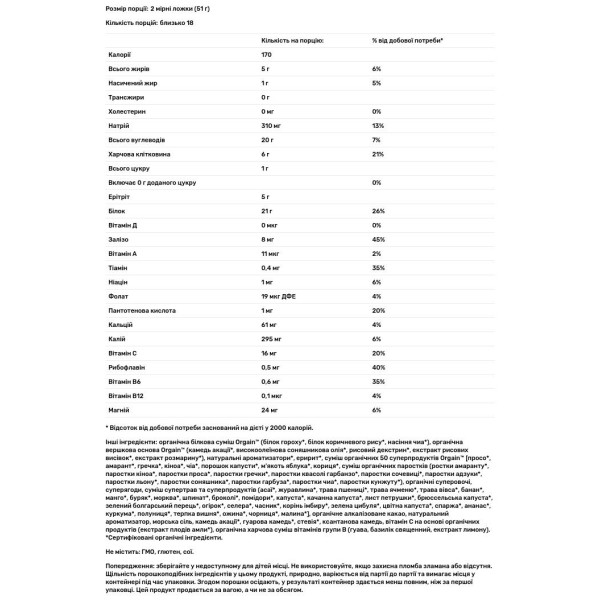 Протеїн та суперфуд, Organic Protein & Superfoods, Orgain, органік, порошок на рослинній основі, вершково-шоколадна помадка, 918 г