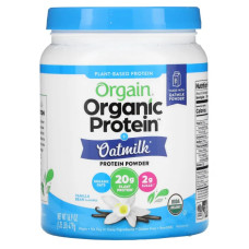 Рослинний протеїн з вівсяним молоком, органік, смак ванілі, Orgain Organic Protein Powder + Oatmilk, 479 г