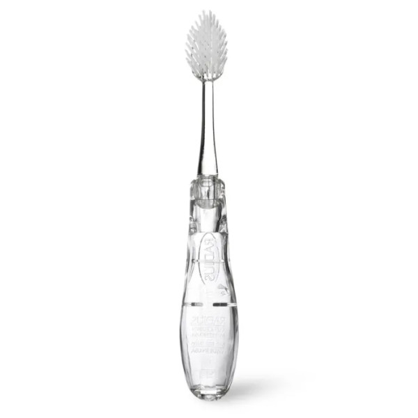 Зубна щітка для подорожей, Tour Travel Brush, Radius, зі змінною насадкою, м'яка, димчаста, 1 шт.