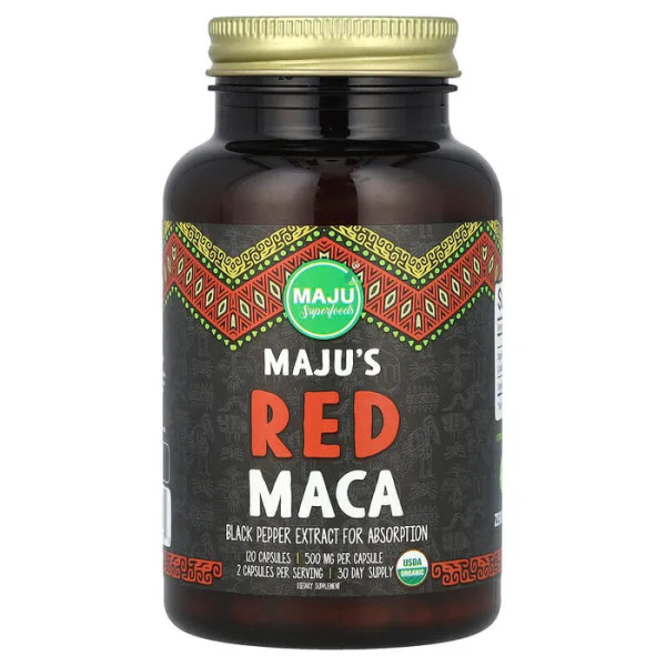 Червона мака, Maju's Red Maca, Maju Superfoods, 120 капсул