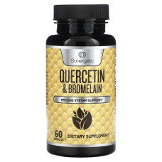Кверцетин + бромелайн, Sunergetic Quercetin & Bromelain, 60 капсул