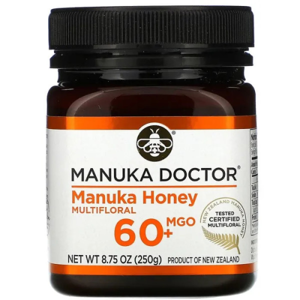 Манука мед, 20+, Manuka Honey, Manuka Doctor, (250 г)