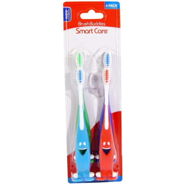 Дитяча зубна щітка, Totz Toothbrush, Brush Buddies, 4 шт