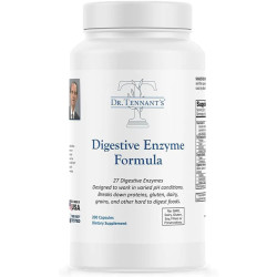 Пищеварительные ферменты комплекс, Dr. Tennants Digestive Enzymes Formula, 200 вегетарианских капсул