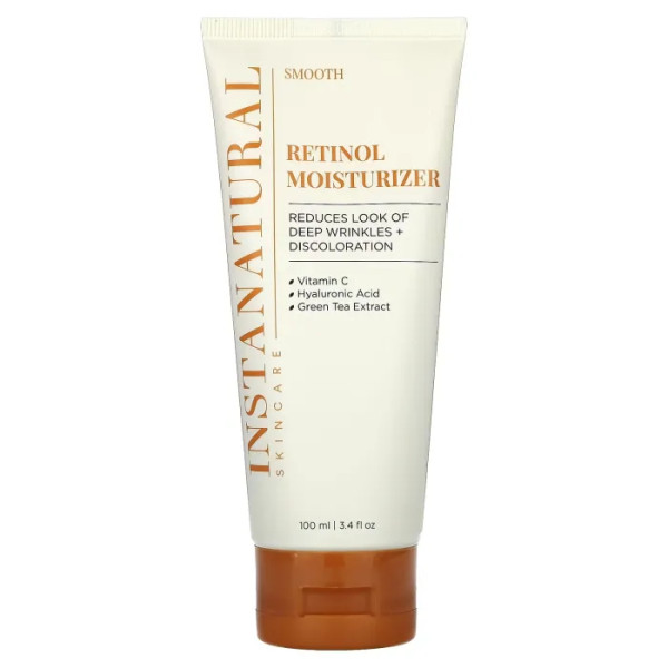 Крем зволожуючий для обличчя з ретинолом, Retinol Moisturizer, InstaNatural, 100 мл