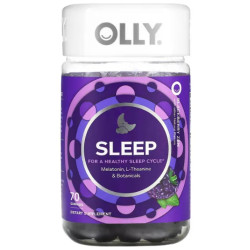 Сон 3 мг жевательные, вкус ежевика и мята, OLLY Sleep Blackberry Zen, 70 жевательных конфет