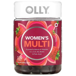 Мультивитамины для женщин жевательные, OLLY Women's Multi, ягодное блаженство 130 жевательных конфет