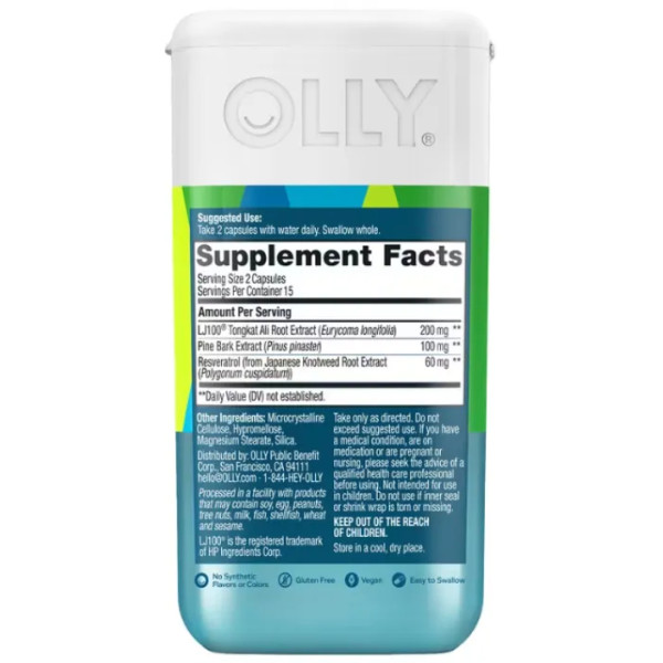 Пременопауза та менопауза, підтримка лібідо для жінок, Lovin' Libido, OLLY, з екстрактами ашваганди, даміани та маки, 40 капсул