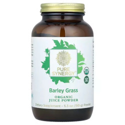 Сок травы ячменя, Pure Synergy Barley grass juice, органик, 150 г