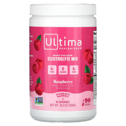 Порошок электролита, Ultima Replenisher Electrolyte Powder, малина, 288 г.