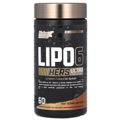 Жироспалювач Ліпо 6, Nutrex Research Labs Lipo 6 Black Hers, 60 капсул