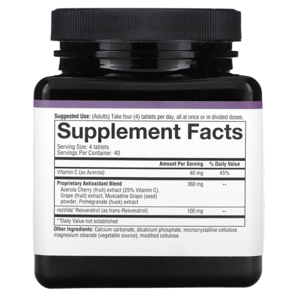 Ресвератрол, Resveratrol, Youtheory, 160 таблеток