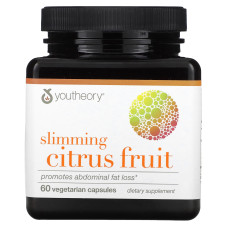 Жироспалювач для контролю ваги, цитрусові фрукти, Slimming Youtheory, 60 вегетаріанських капсул