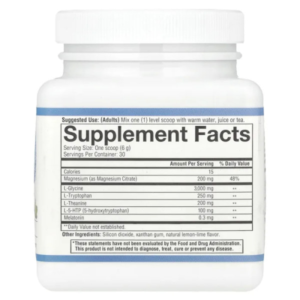 Крепкий сон, Sleep Powder, Youtheory, порошок, вкус лимон-лайм, 172 г