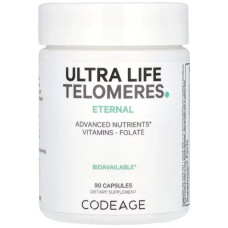 Теломери, Codeage Ultra Life Telomeres, вітаміни з травами та фруктами, 90 капсул