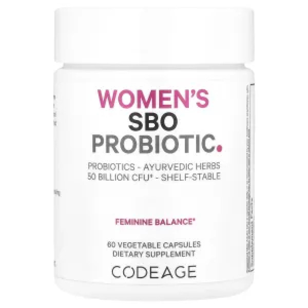 Пробіотики для жінок, Women's SBO Probiotic, Codeage, 60 рослинних капсул