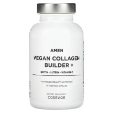 Колаген для волосся шкіри нігтів та суглобів, Codeage Vegan Collagen Builder+ Amen, 30 веганських капсул