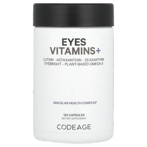 Вітаміни для очей, Eyes Vitamins+, Codeage, 120 капсул