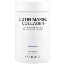 Морський колаген з біотином, Wild Caught, CodeAge Biotin Marine Collagen, 120 капсул