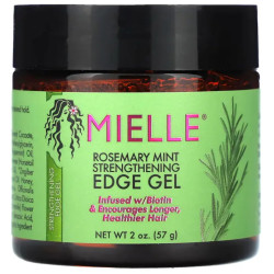 Гель для укладки волос укрепляющий, Mielle Rosemary Mint Strengthening Edge Gel, розмарин и мята 57 г