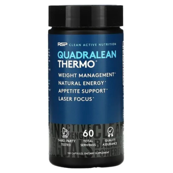 Жироспалювач, Quadralean Thermo, RSP Nutrition, 180 капсул