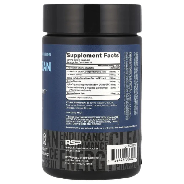 Жироспалювач, Quadralean Thermo, RSP Nutrition, 90 капсул