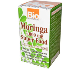 Морінга 500 мг, Bio Nutrition Moringa, суперфуд, 60 капсул