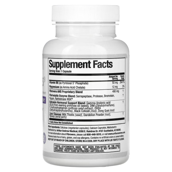 Гормональний баланс, FibroVera AHS, Arthur Andrew Medical, розширена гормональна підтримка, 90 капсул