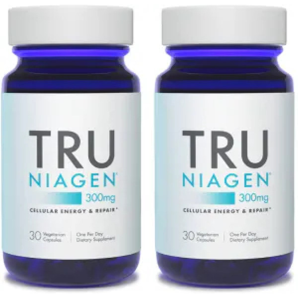 Нікотинамід рибозид, Nicotinamide Riboside, TRU NIAGEN, 300 мг, 2 пляшки по 30 вегетаріанських капсул