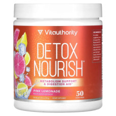 Детокс та очищення, Detox Nourish Vitauthority, смак рожевий лимонад, 310 г