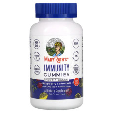 Иммунная поддержка с пектином жевательные, MaryRuth Organics Immunity Gummies, вкус малинового лимонада, 90 жевательных конфет