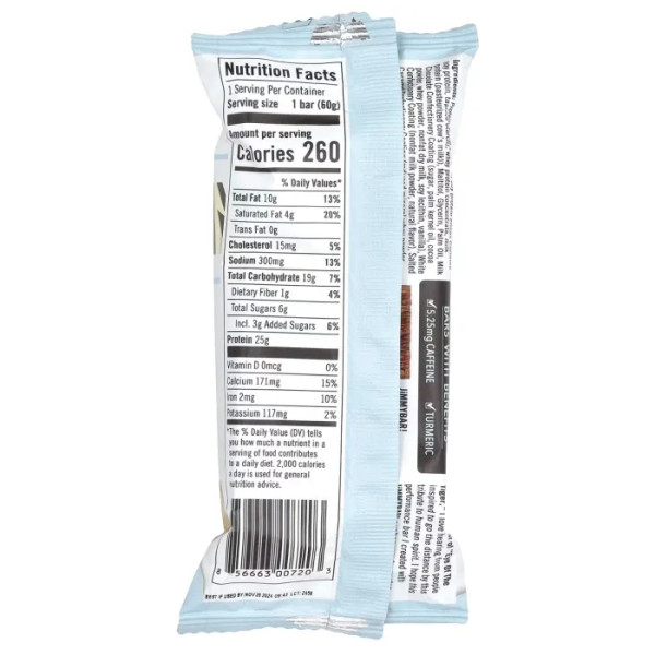 Протеїнові батончики, Bars with Benefits, Protein Bar, JiMMY, шоколад, карамель та арахіс, 12 батончиків по 60 г