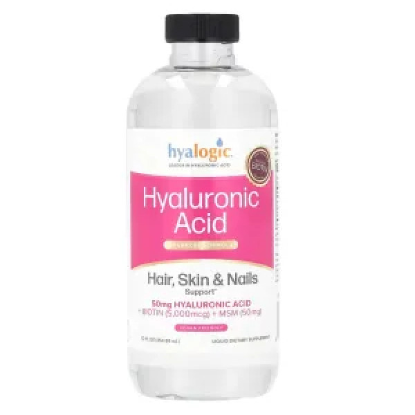 Гіалуронова кислота, підтримка волосся, шкіри та нігтів, Hyaluronic Acid, Hyalogic, удосконалена формула, 354,88 мл