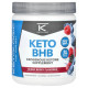 Кетонові солі, бета-гідроксибутират, Keto BHB, KetoLogic, ягідне асорті, 246 г