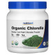 Хлорелла, Chlorella, Nutricost, органік, порошок, 454 г