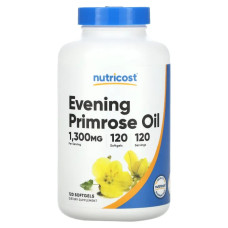 Олія вечірньої примули 1300 мг, Nutricost Evening Primrose Oil, 120 гелевих капсул
