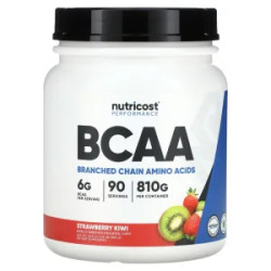 Аминокислоты BCAA, со вкусом клубника и киви, Amino Acids BCAA Nutricost, 810 г