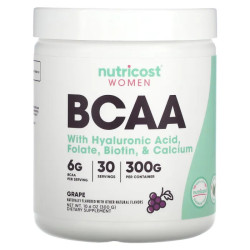 BCAA для жінок, смак виноград, Nutricost Women BCAA, 300 г