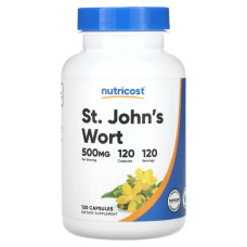Зверобой 500 мг, Nutricost St. John's Wort, 120 капсул