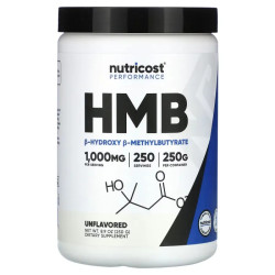 ГМБ, без добавок, Nutricost HMB, 250 г